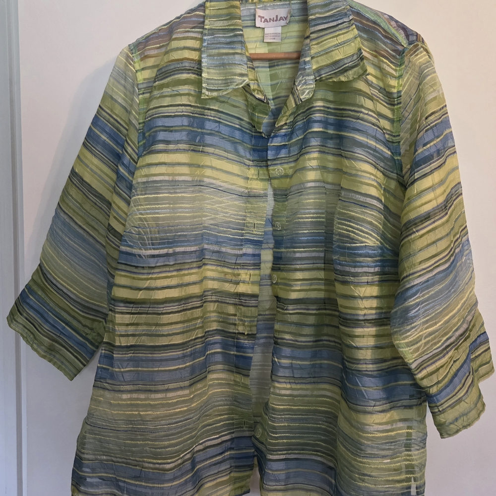 TanJay Multicolor Sheer Jacket